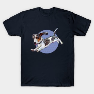 Cute Dachshund and Tennis Ball Pattern T-Shirt